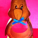Penguin Penquin Wood Acrylic Bank Money Box Hand Made
