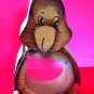 Penguin Penquin Wood Acrylic Bank Money Box Hand Made