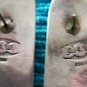 Sterling Lapis Handmade Custom Signed Triangle Earrings