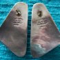 Sterling Lapis Handmade Custom Signed Triangle Earrings