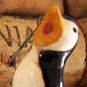 Penguin Penquin Vintage Singing Bird Pin Brooch