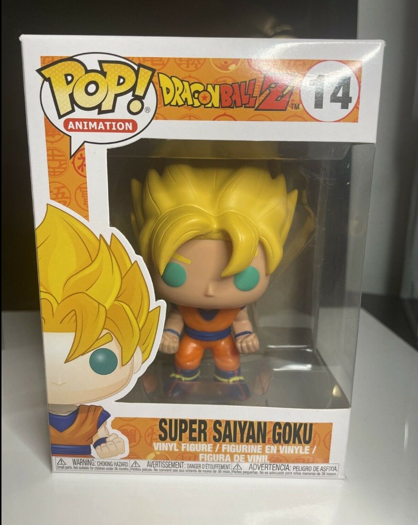 Dragon Ball Z Super Saiyan Goku Pop Animation #14 Bobble Head Vinyl ...