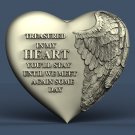 Heart Wings Memorial with text