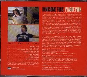 FREE S&H ~ $9.99 ~ Handsome Furs CD Plague Park from WOLF PARADE sub pop electro goth
