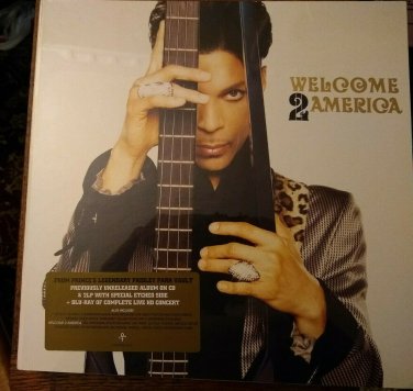 New PRINCE Welcome 2 America DELUXE 2x LP CD BLU-RAY 32pg book Vinyl dvd extras