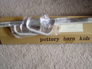 Pottery Barn Kids Valance Hardware Window Treatment White 28 in to 48 in
