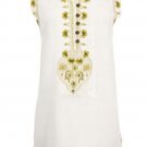 Soft Surroundings Sandwashed Tunic Tops Shirt Misses White S 6 8