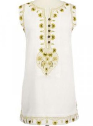 Soft Surroundings Sandwashed Tunic Tops Shirt Misses White S 6 8