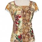 Soft Surroundings Jakarta Tee Tops Shirt Plus Size Women 2X 22