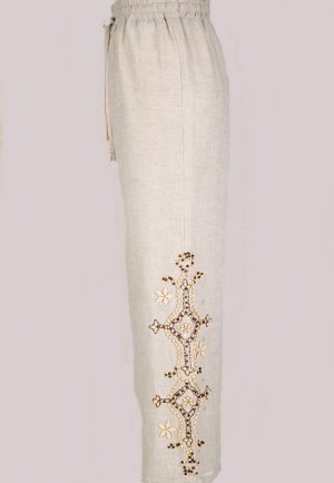 Soft Surroundings South Sea Linen Pants Misses  S 6 8
