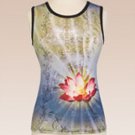 Soft Surroundings Lotus Tank Tops Shirt Misses M 8 10
