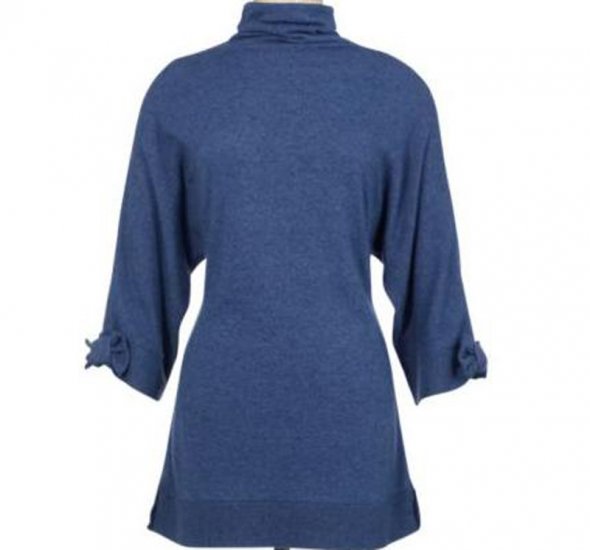 Soft Surroundings Cosette Turtleneck Cashmere Wool Tops Shirt Misses S 6 8
