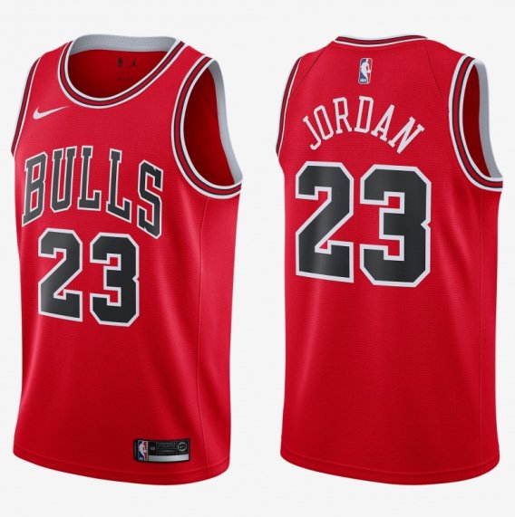 Men's Michael Jordan bull jersey red