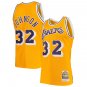 Men & Youth Magic Johnson Lakers throwback jersey yellow