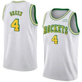 Men & Youth jalen green rockets 4  jersey white 2022-2023 new