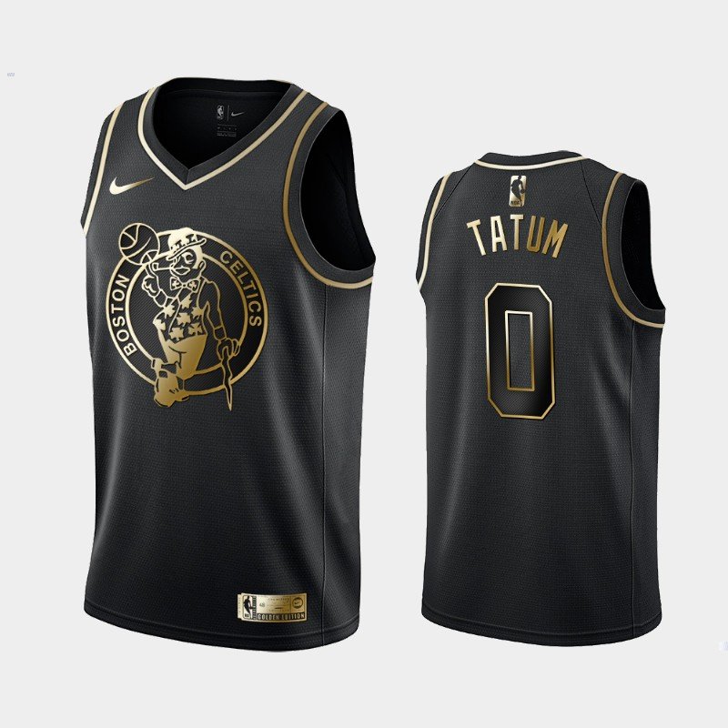 Men & Youth  Jayson Tatum celtics golden edition jersey black