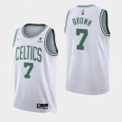 Men & Youth  Celtics #7 Jaylen Brown Jersey white