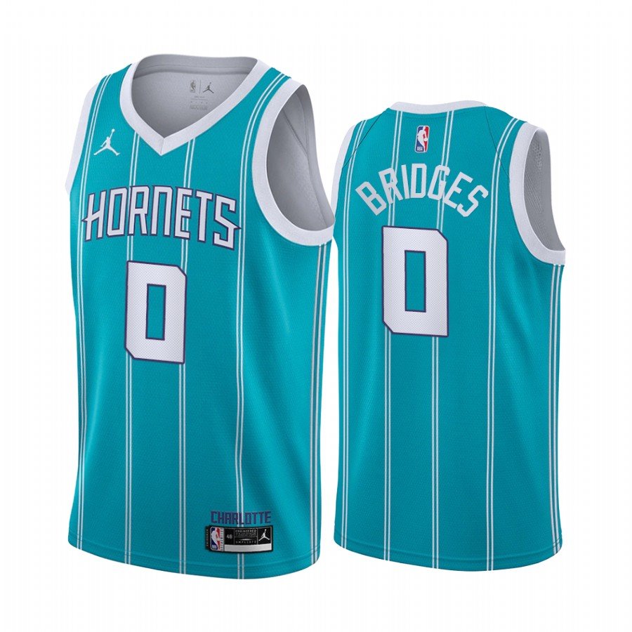 Men & Youth miles bridges hornets 0 icon jersey teal