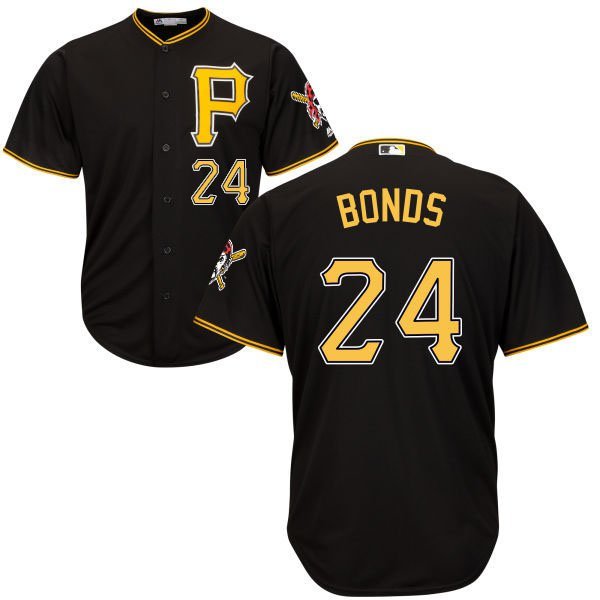 Men & Youth  Barry Bonds  Pirates 24 jersey black