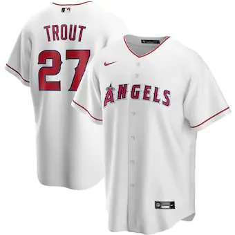Men & Youth   Mike Trout LA Angels baseball jersey white