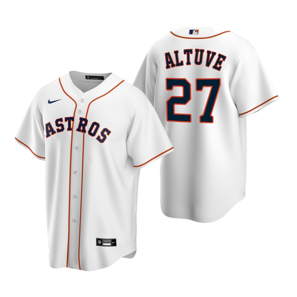 Men & Youth Astros 27 Jose Altuve  jersey white