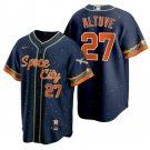 Men & Youth Astros 27 Jose Altuve  space city  jersey blue