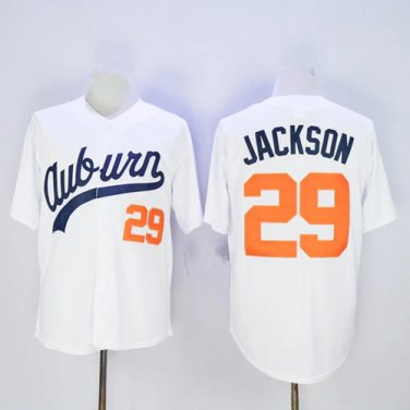 Men s bo jackson auburn college baseball jersey white