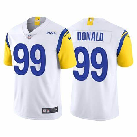 Men & Youth Aaron Donald Rams 99 game  jersey white