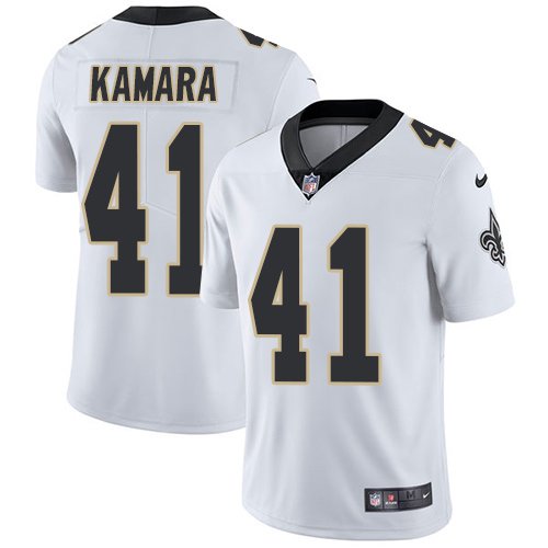 Men & Youth  Alvin Kamara Saints 41 color rush   jersey white