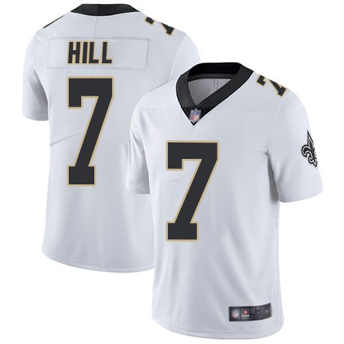 Men & Youth Taysom Hill Saints 7 color rush jersey white