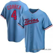 men's & youth Baseball Team Uniform #4 Carlos Correa Jerseys