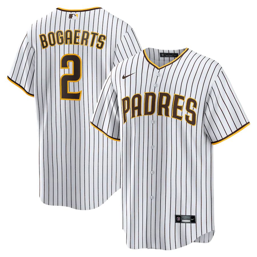 Men & Youth Xander Bogaerts padres 2 baseball jersey white