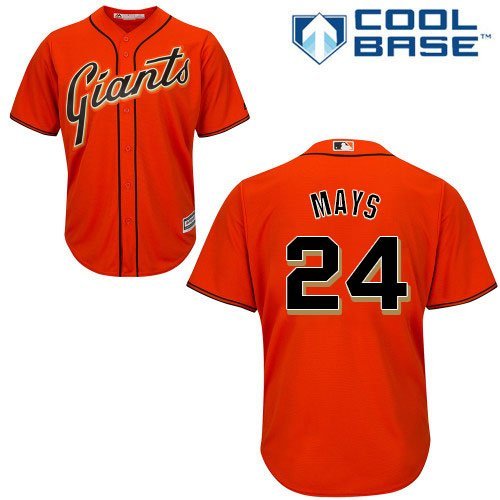 Men & Youth Willie Mays Giants orange baseball  jersey