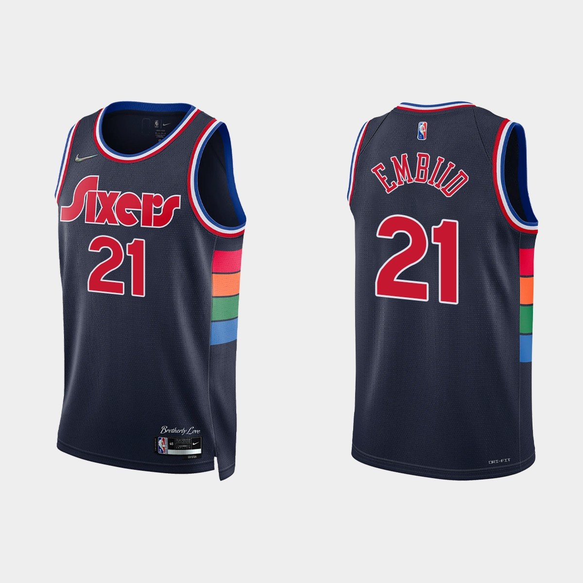 Men & Youth Joel Embiid Philadelphia  Sixers City  jersey blue