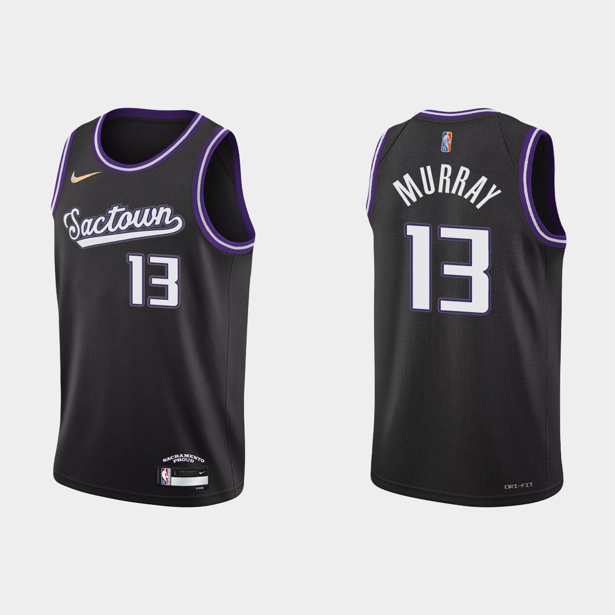 Men & Youth Keegan Muray kings 13  75th season city Jersey Black