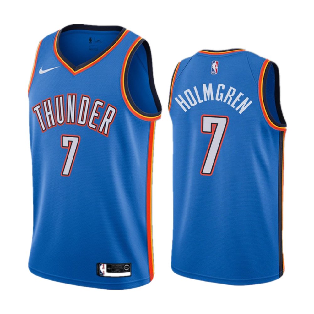 Men & Youth Chet Holmgren thunders 7 icon jersey blue