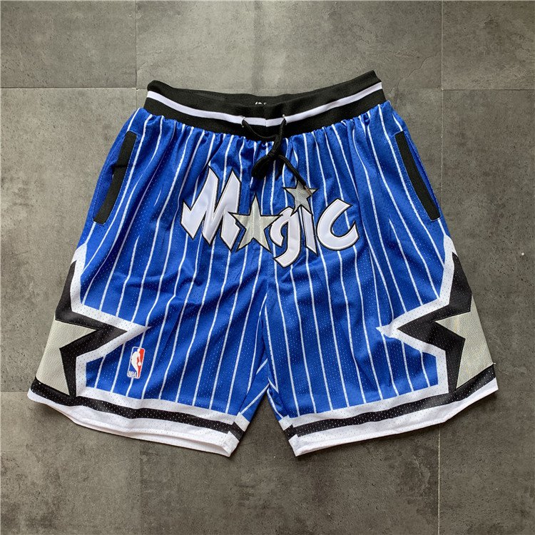 Men's Magic zipper pockets basketball shorts  pants blue