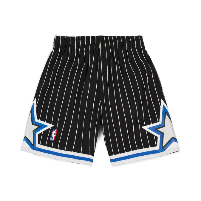 Men's Magic throwback striped basketball shorts pants black