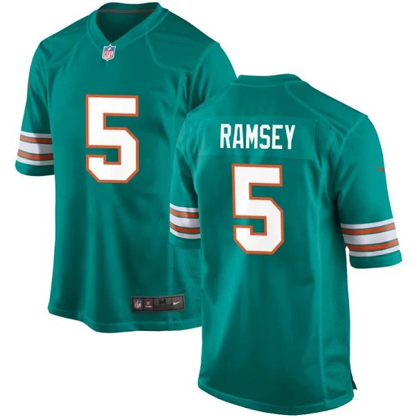 Men & Youth Jalen Ramsey  dolphins 5  jersey  aqua