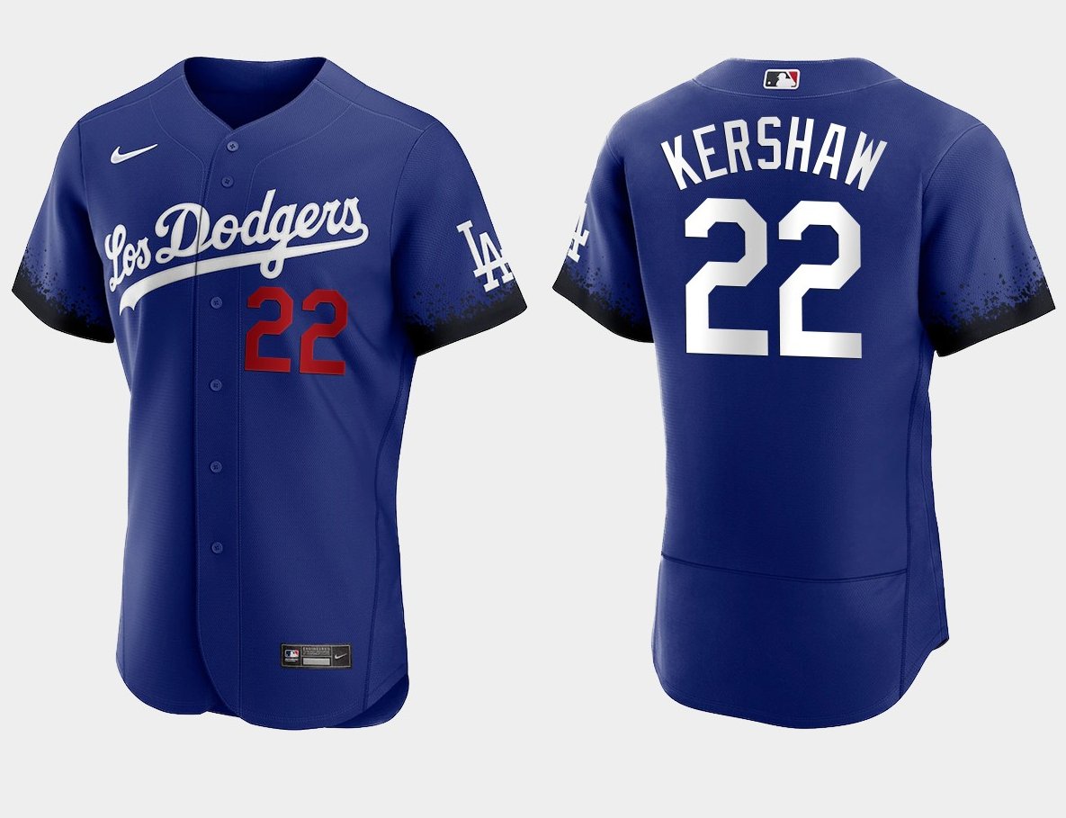 Men & Youth Clayton Kershaw  Dodgers 22  jersey  city connect blue