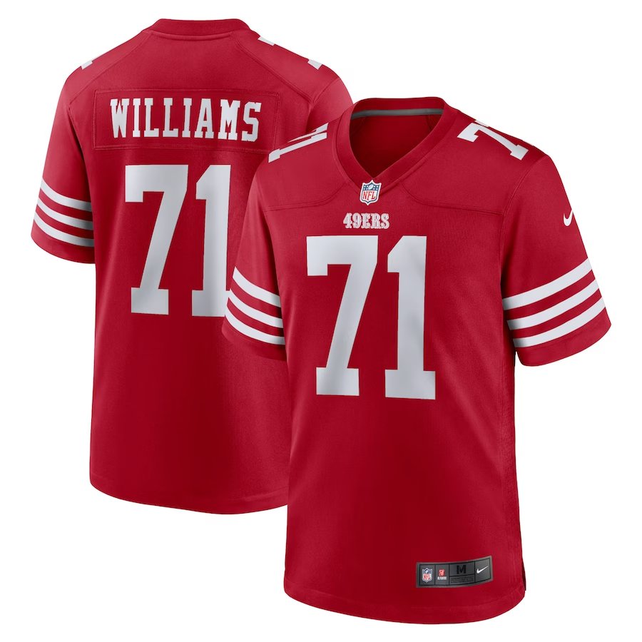 Men & Youth trent williams 49ers 71 game jersey red
