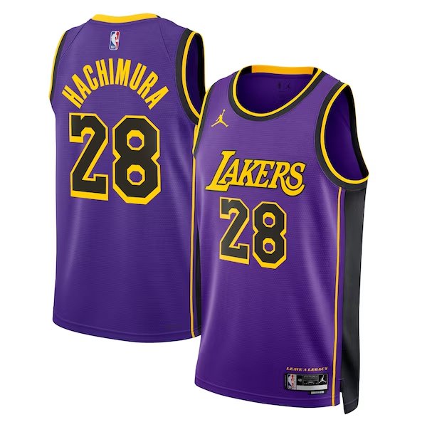 Men & Youth rui hachimura  lakers 28 statement  jersey  purple