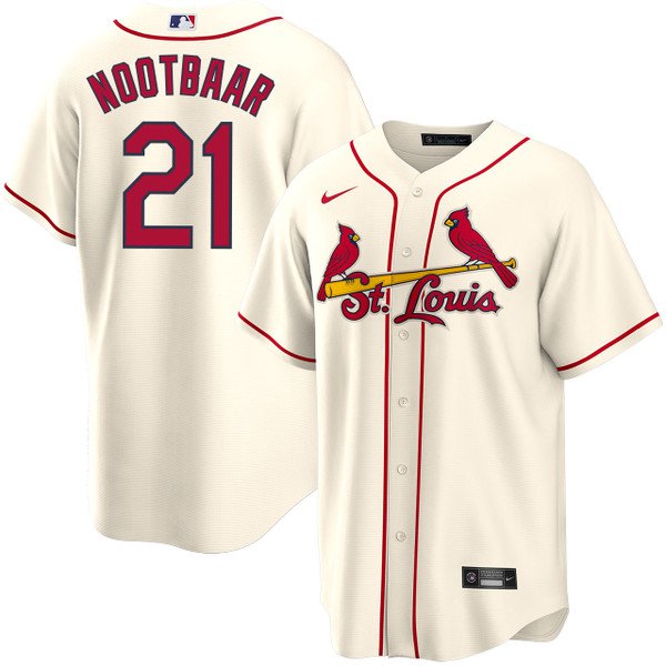 Men & Youth lars nootbaar  cardinals 21  jersey cream