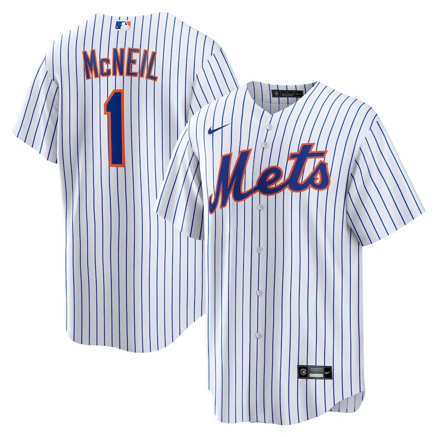 Men & Youth jeff mcneil  mets 1 baseball jersey white