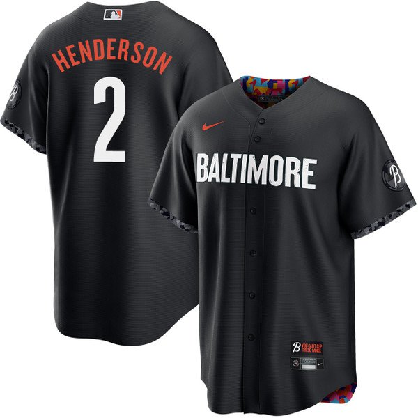 Men & Youth gunnar henderson orioles 2 city connect Jersey black