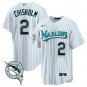 Men & Youth jazz chisholm florida marlins throwback jersey white