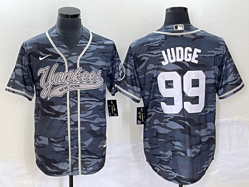 Men & Youth aaron judge yankees 99  camo fashion  jersey black