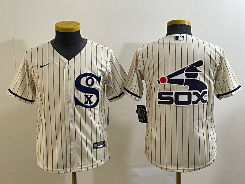 Men & Youth white sox  team logo  baseball jersey