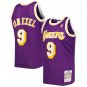 Men & Youth nick van exel lakers 9 throwback  Jersey purple