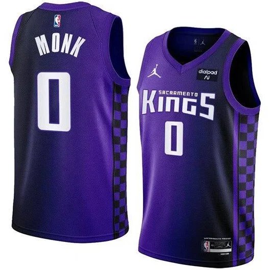 Men & Youth Kings 0 malik monk statement Jersey 2023-24